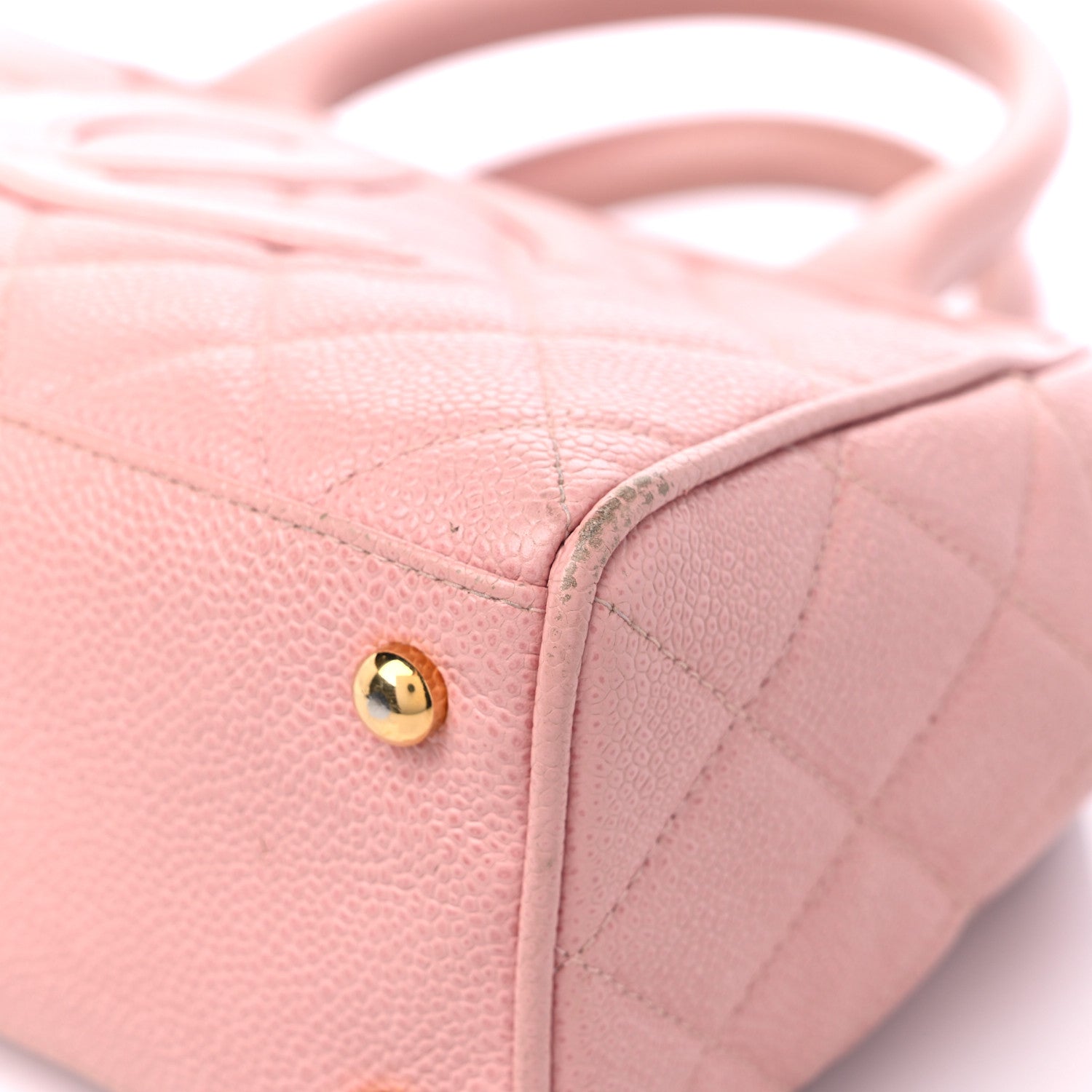 Chanel Caviar Quilted Small Bowler Pink 9 of 16