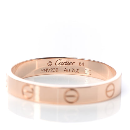 Cartier 18K Pink Gold 3.5mm LOVE Wedding Band Ring 64 10.75 4 of 4