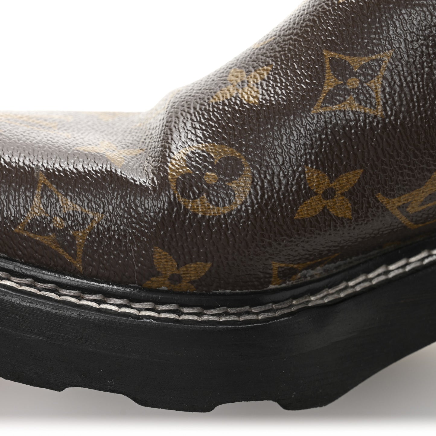 Patent Monogram LV Beaubourg Ankle Boots 40 Black