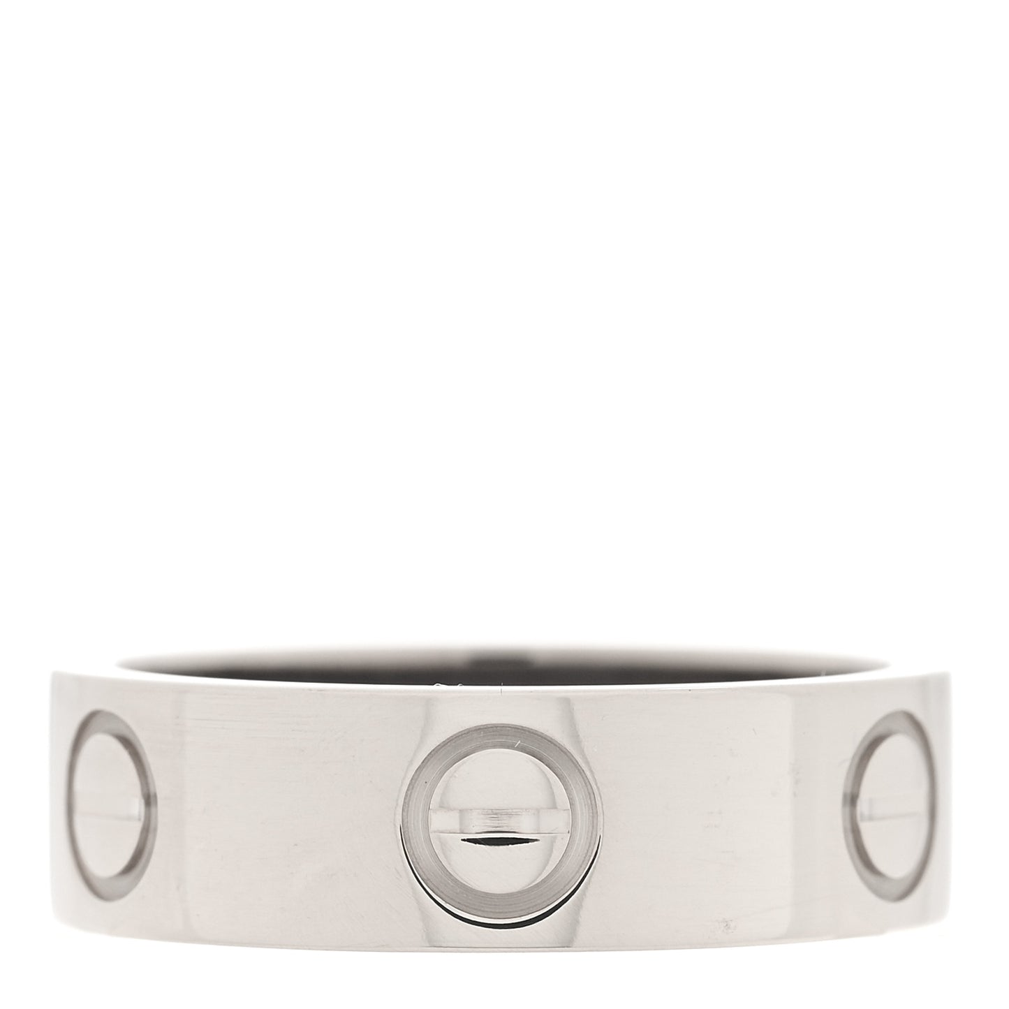 18K White Gold 5.5mm LOVE Ring 51 5.75
