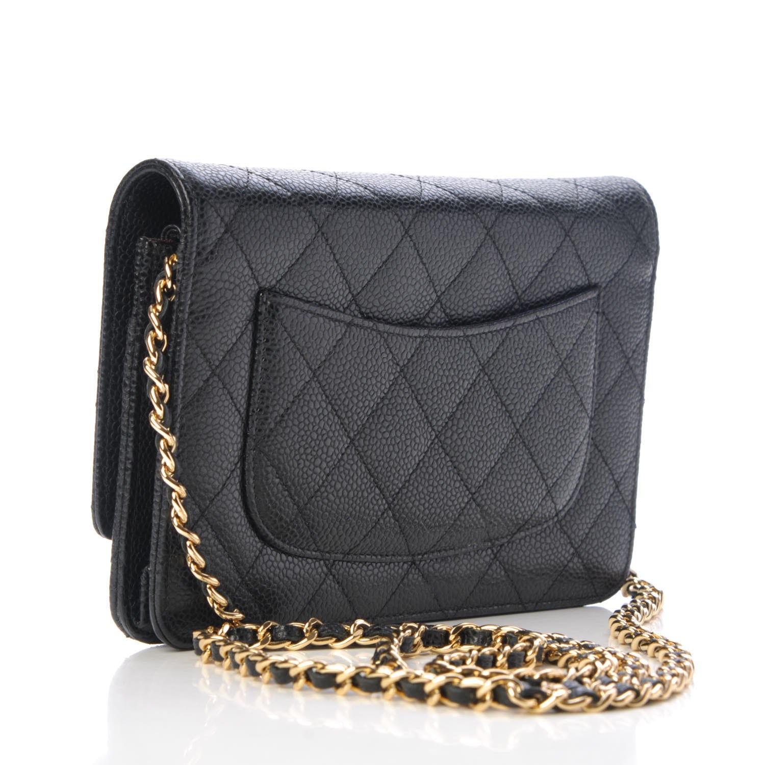 Chanel Caviar Quilted Wallet On Chain WOC Black 3 of 9