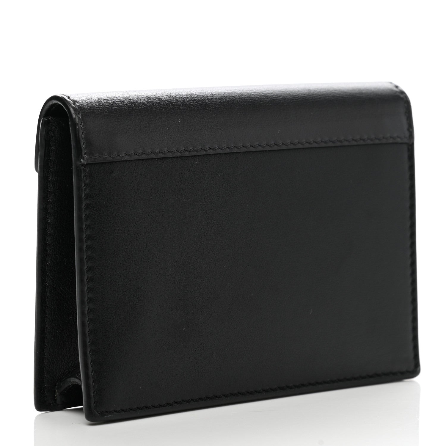 Celine Smooth Calfskin Pocket Card Holder Liquorice Black 3 of 11