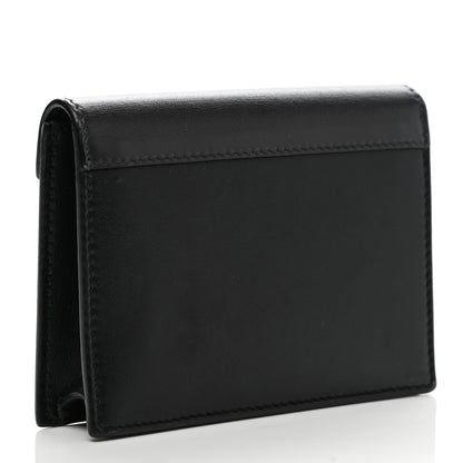 Celine Smooth Calfskin Pocket Card Holder Liquorice Black 3 of 11