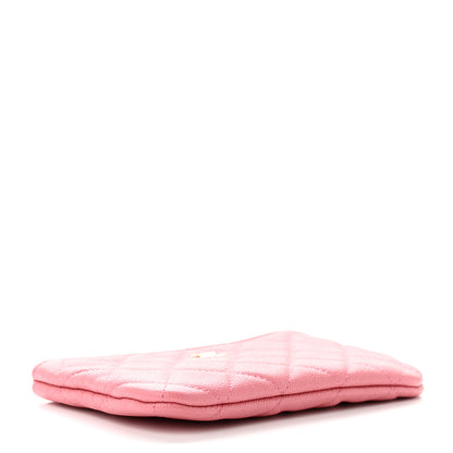 Chanel Caviar Quilted Small Cosmetic Case Dark Pink 4 of 7