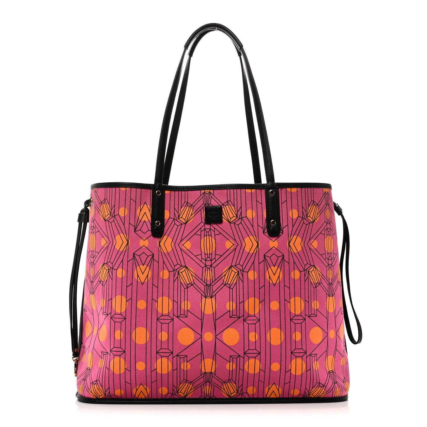 MCM Visetos Large Project Reversible Shopper Tote Cognac 3 of 15