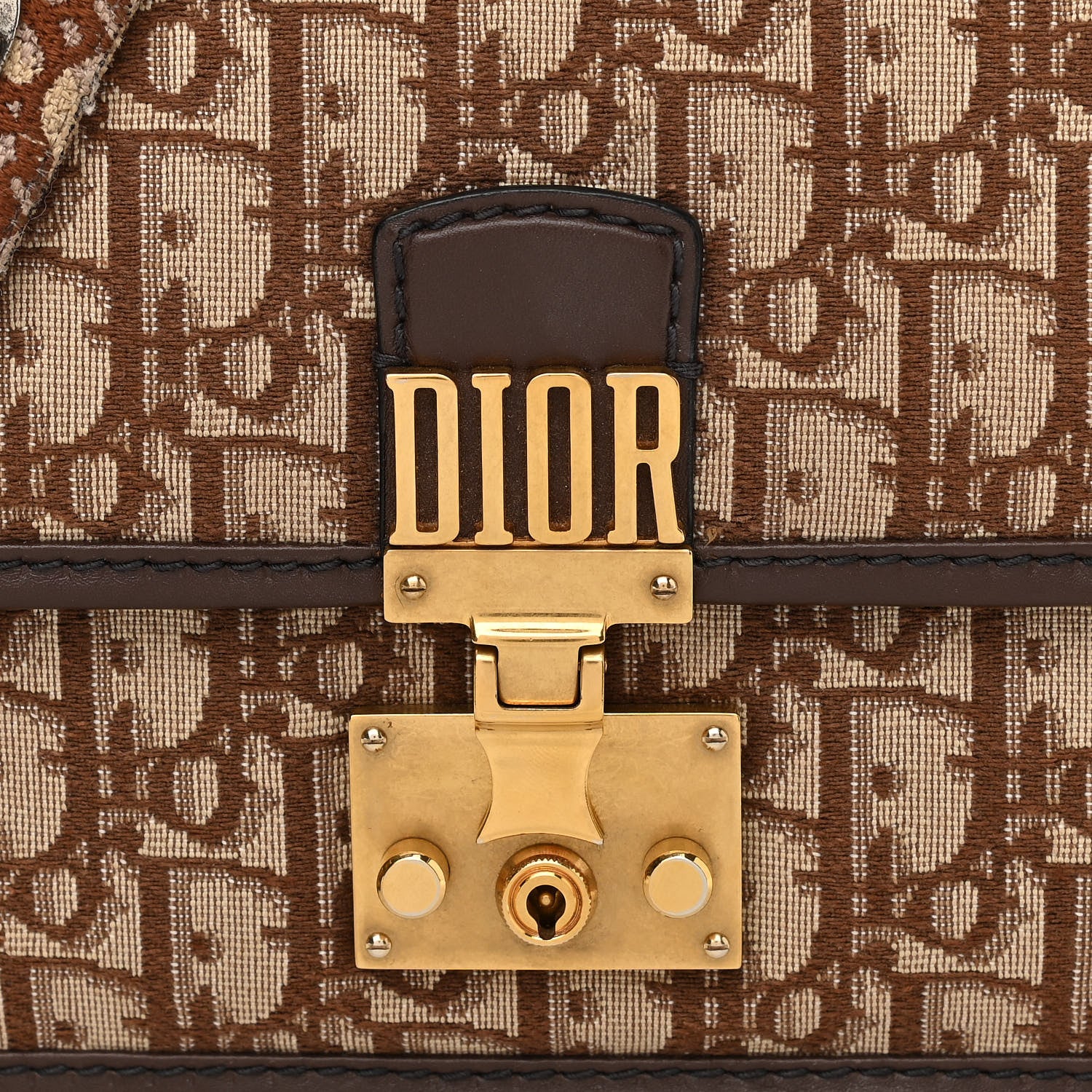Christian Dior Oblique DiorAddict Flap Bag Brown 7 of 15