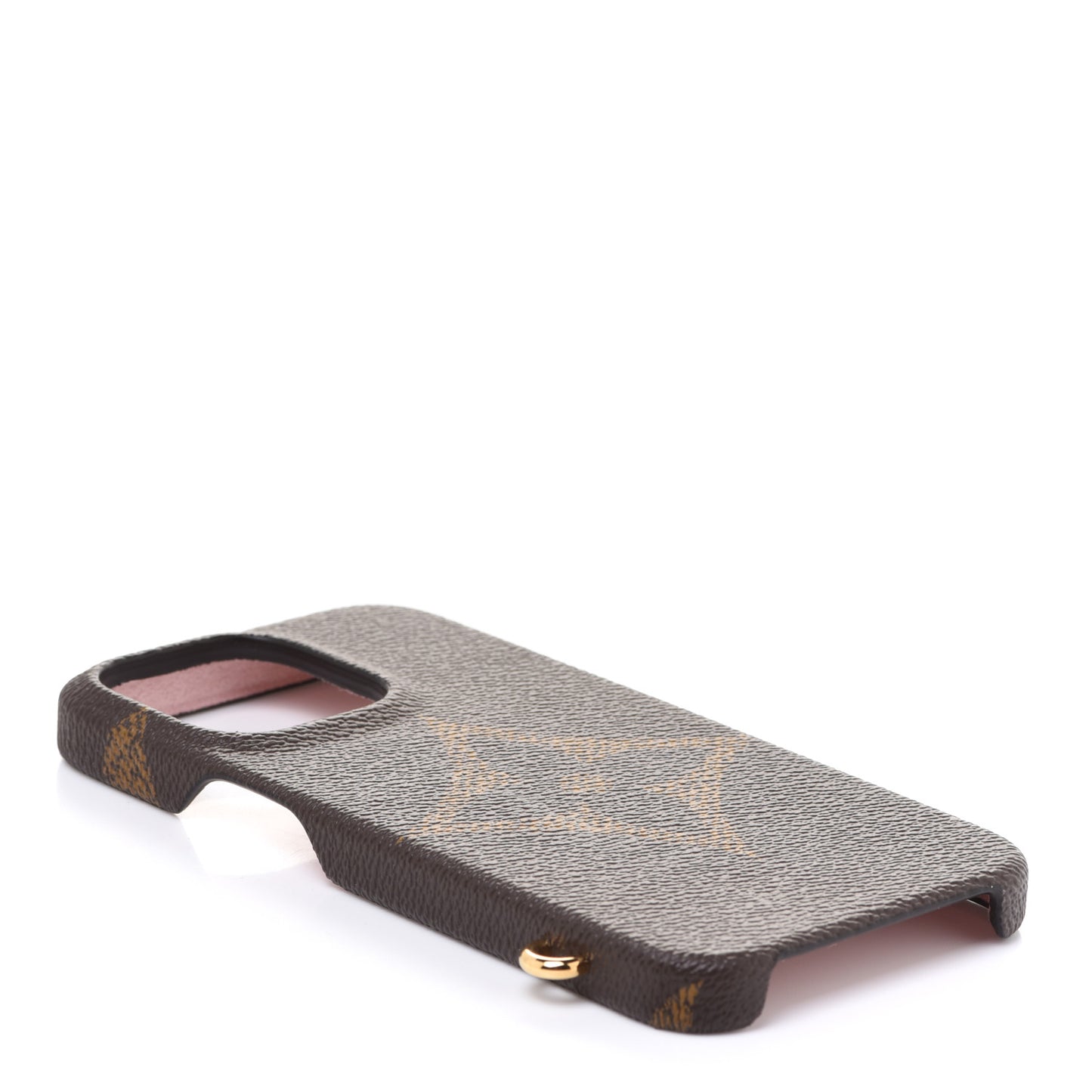 Reverse Monogram Giant iPhone 13 Pro Bumper On Strap Pink