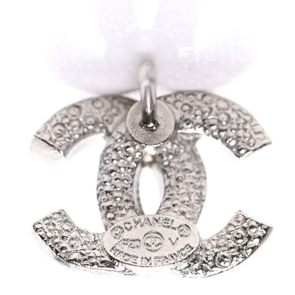Chanel Crystal Mini Timeless CC Earrings Silver 3 of 3