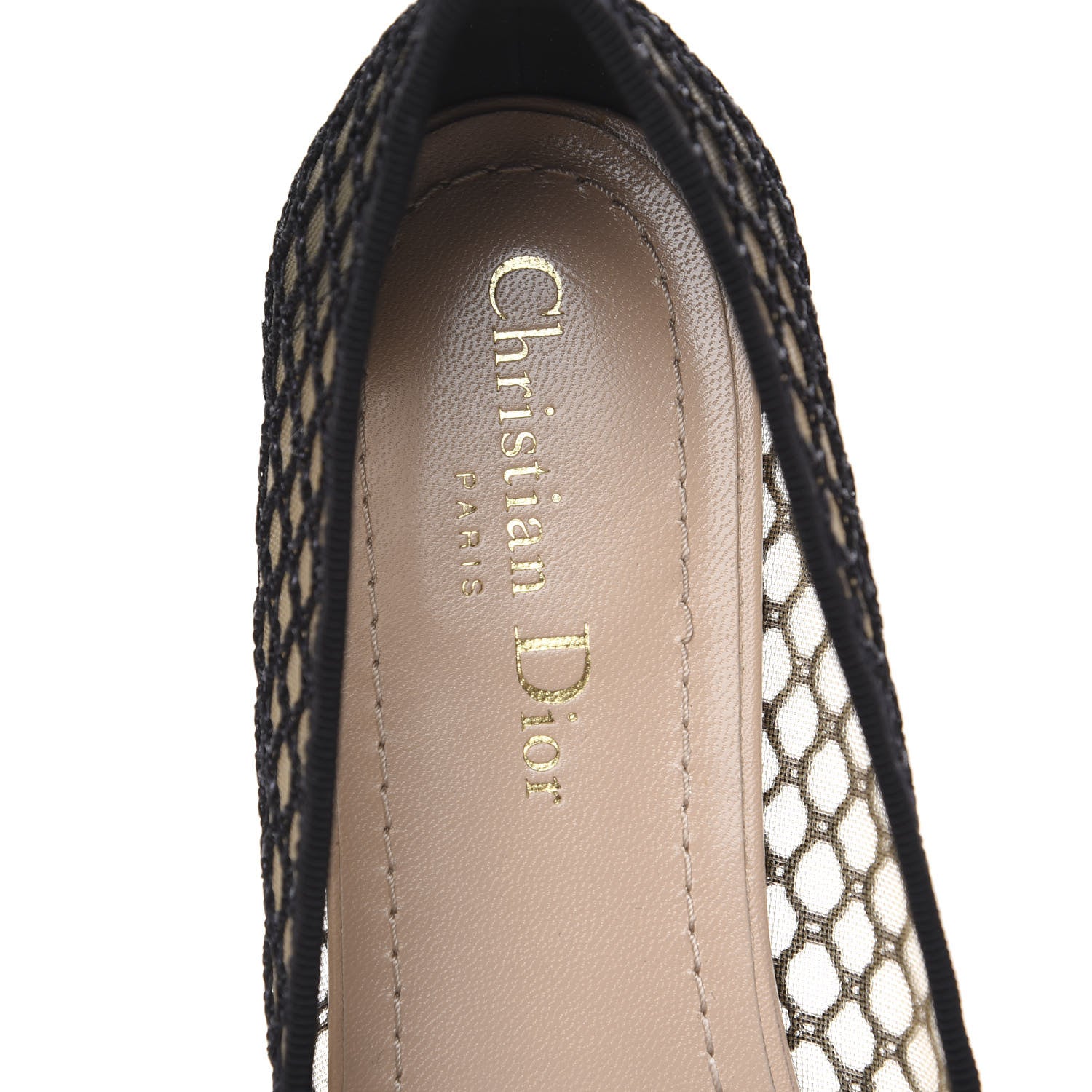 Christian Dior Resille Ribbon Miss J'Adior Ballet Flat 39 Black 6 of 8