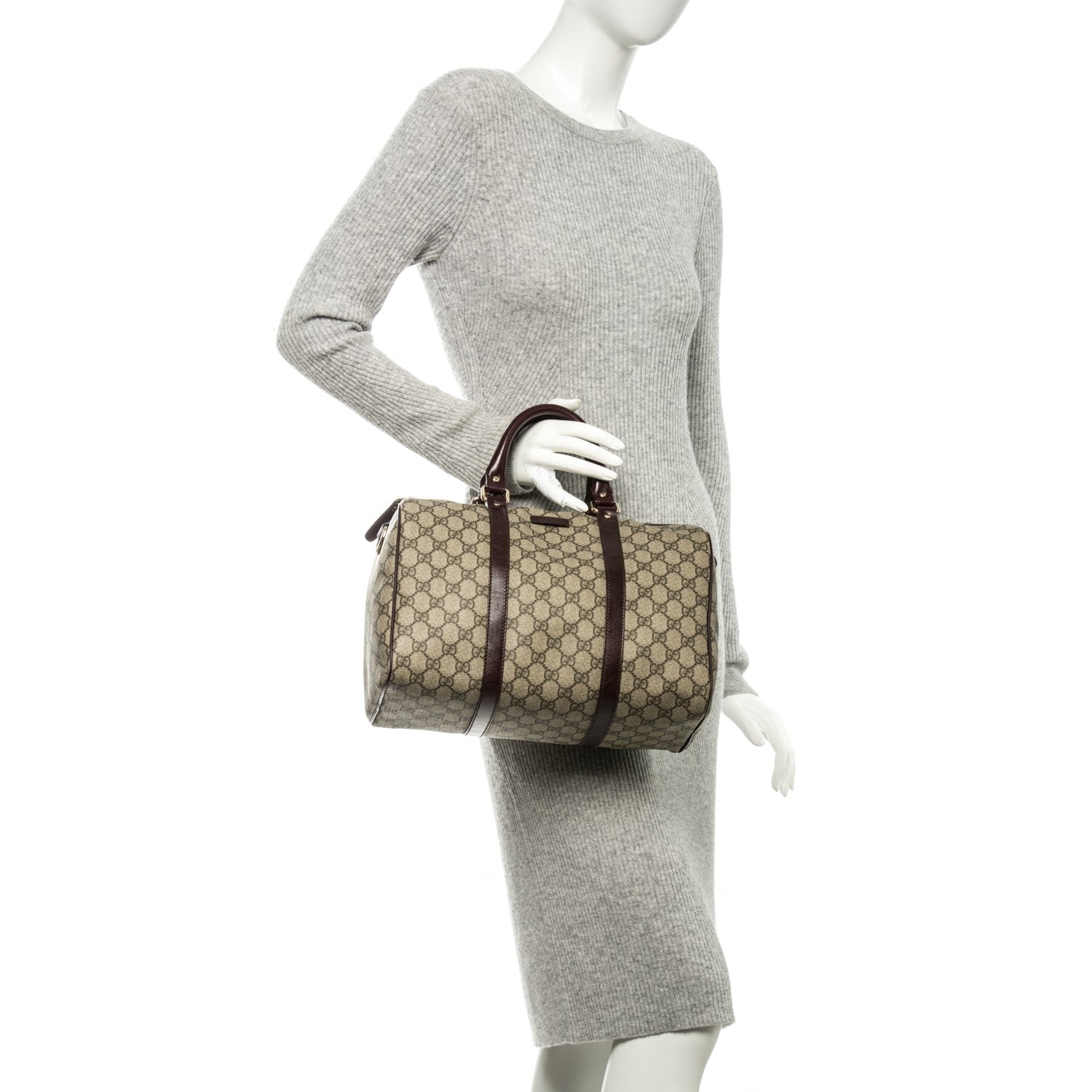 Gucci GG Plus Monogram Medium Joy Boston Dark Brown 2 of 8
