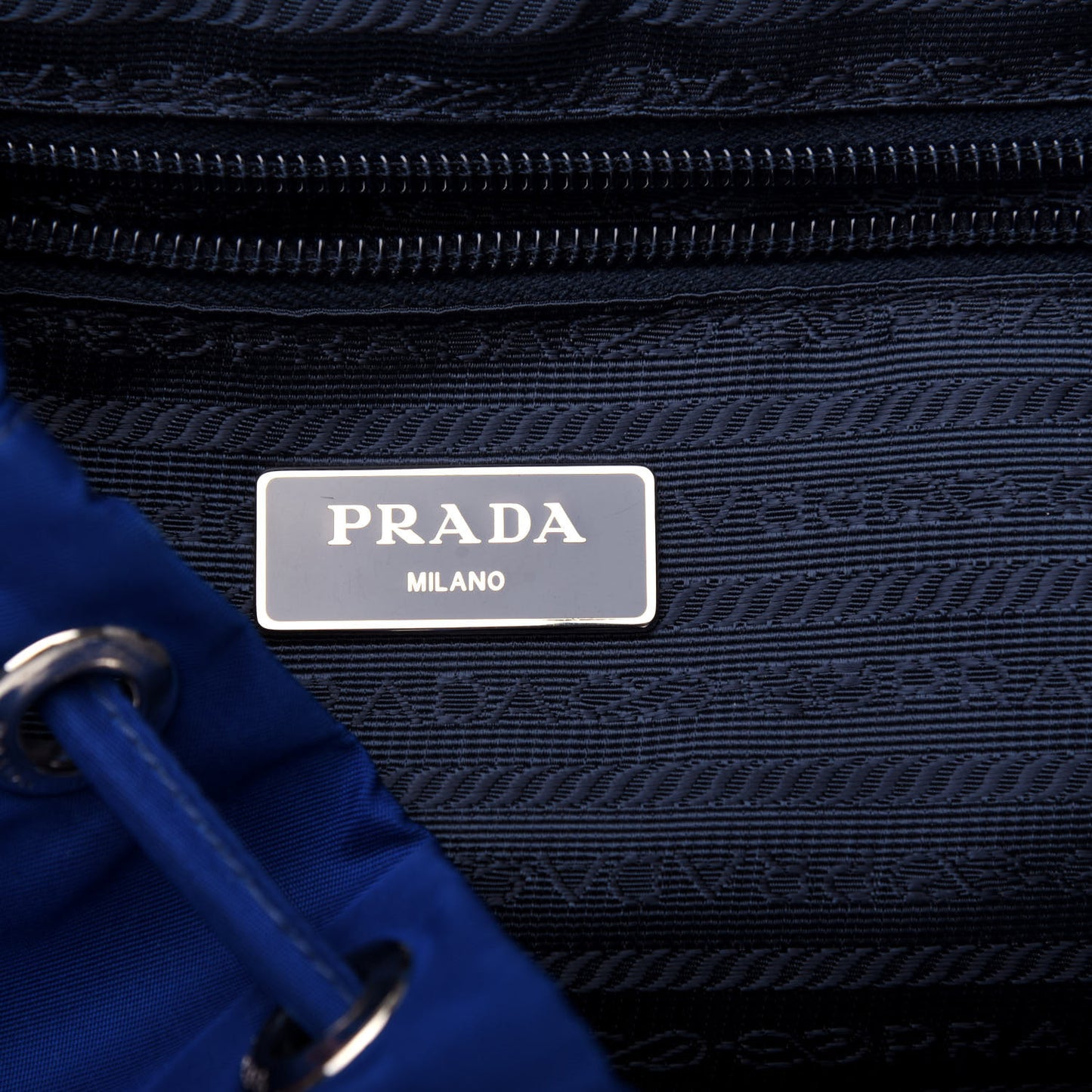 Tessuto Nylon Saffiano Vela Backpack Bleuette