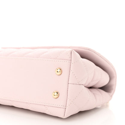 Chanel Caviar Quilted Mini Coco Handle Flap Light Pink 10 of 12