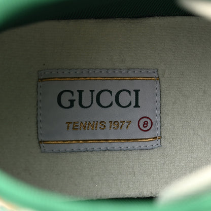 Gucci Linen Psychedelic Mini GG Monogram Mens 1977 Tennis High Top Sneakers 8 Multicolor Mystic White 6 of 9