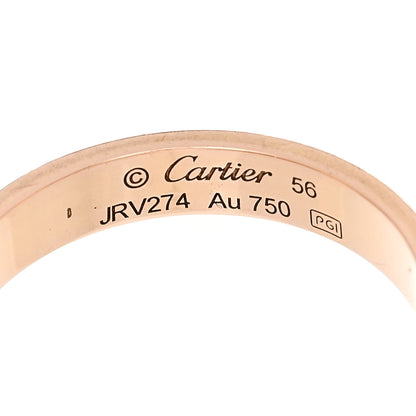 Cartier 18K Pink Gold 3.5mm LOVE Wedding Band Ring 56 7.5 4 of 5