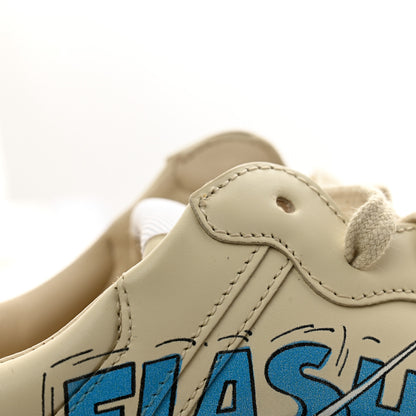 Gucci X DISNEY Calfskin Donald Duck Rhyton Sneakers 37.5 Ivory 11 of 12