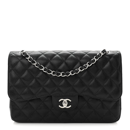 Chanel Caviar Quilted Jumbo Double Flap Black 1 of 11
