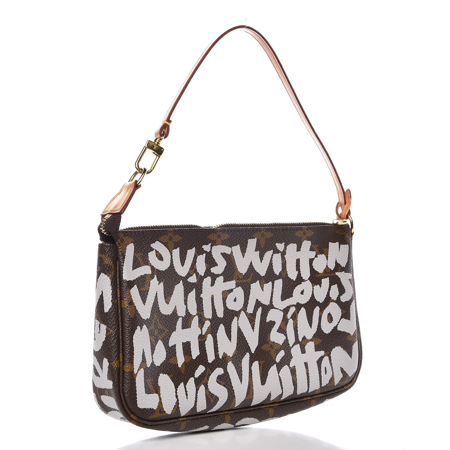 Louis Vuitton Monogram Graffiti Pochette Accessories Silver 3 of 9
