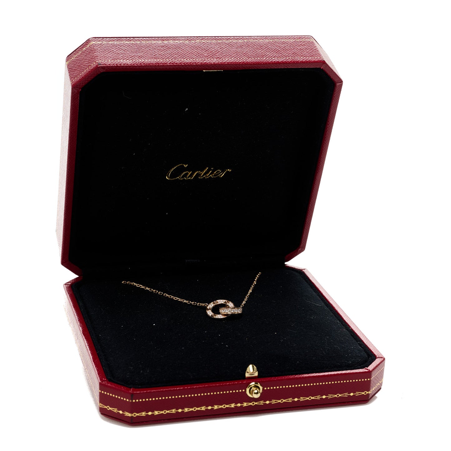 18K White Gold Medium Hearts and Symbols Necklace