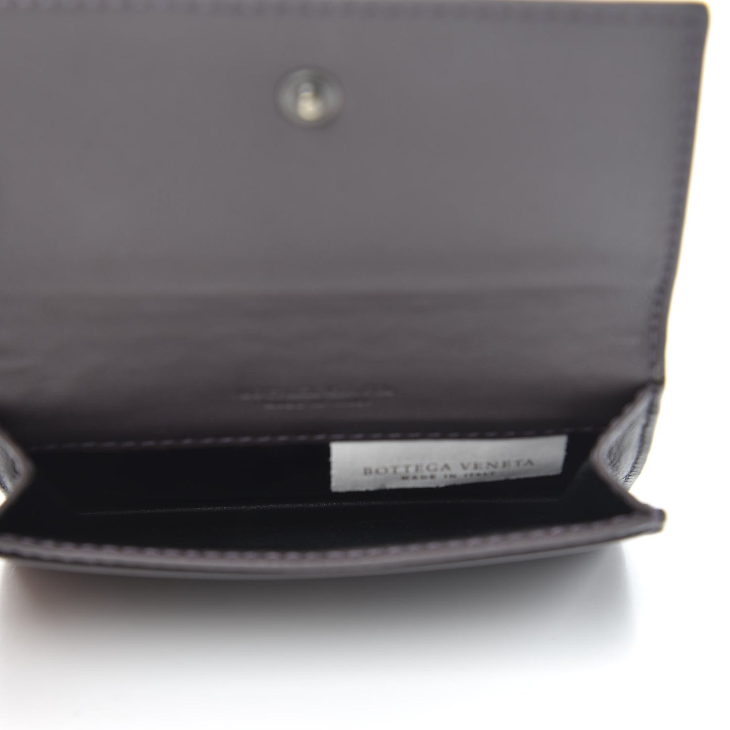 Nappa Intrecciato Card Holder Purple