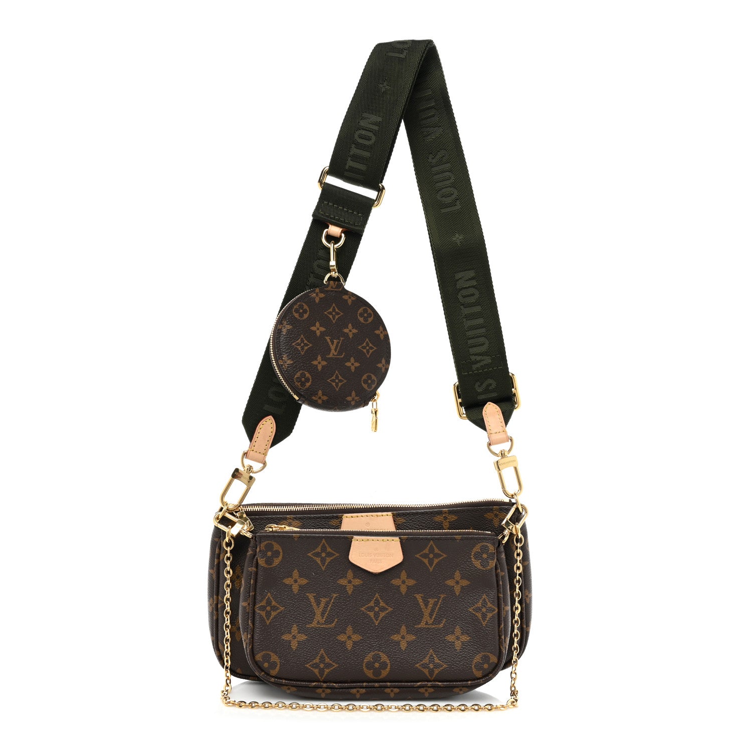 Louis Vuitton Monogram Multi Pochette Accessories Kaki 1 of 13