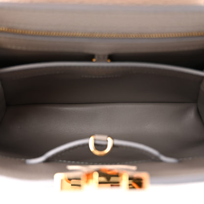 Louis Vuitton Taurillon Capucines MM Steeple Gray 5 of 9