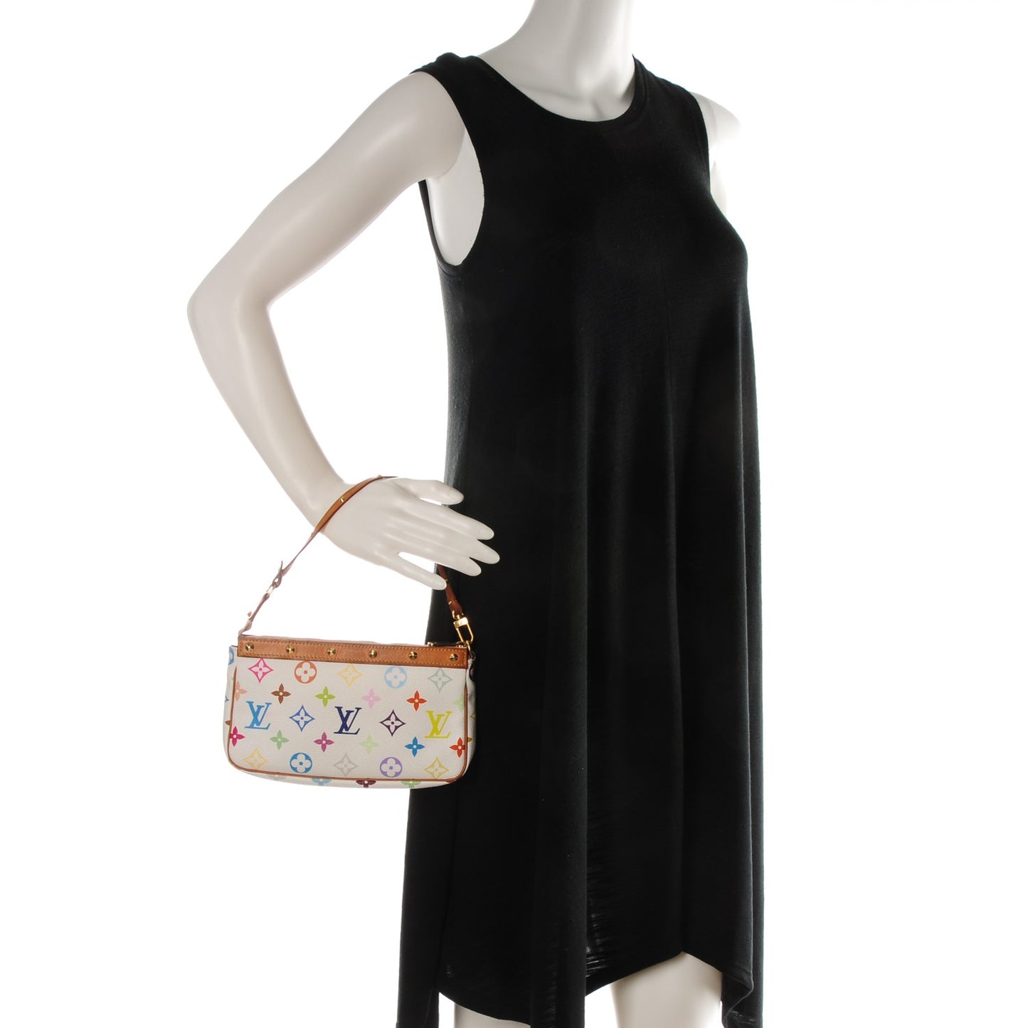 Monogram Multicolor Pochette Accessories White