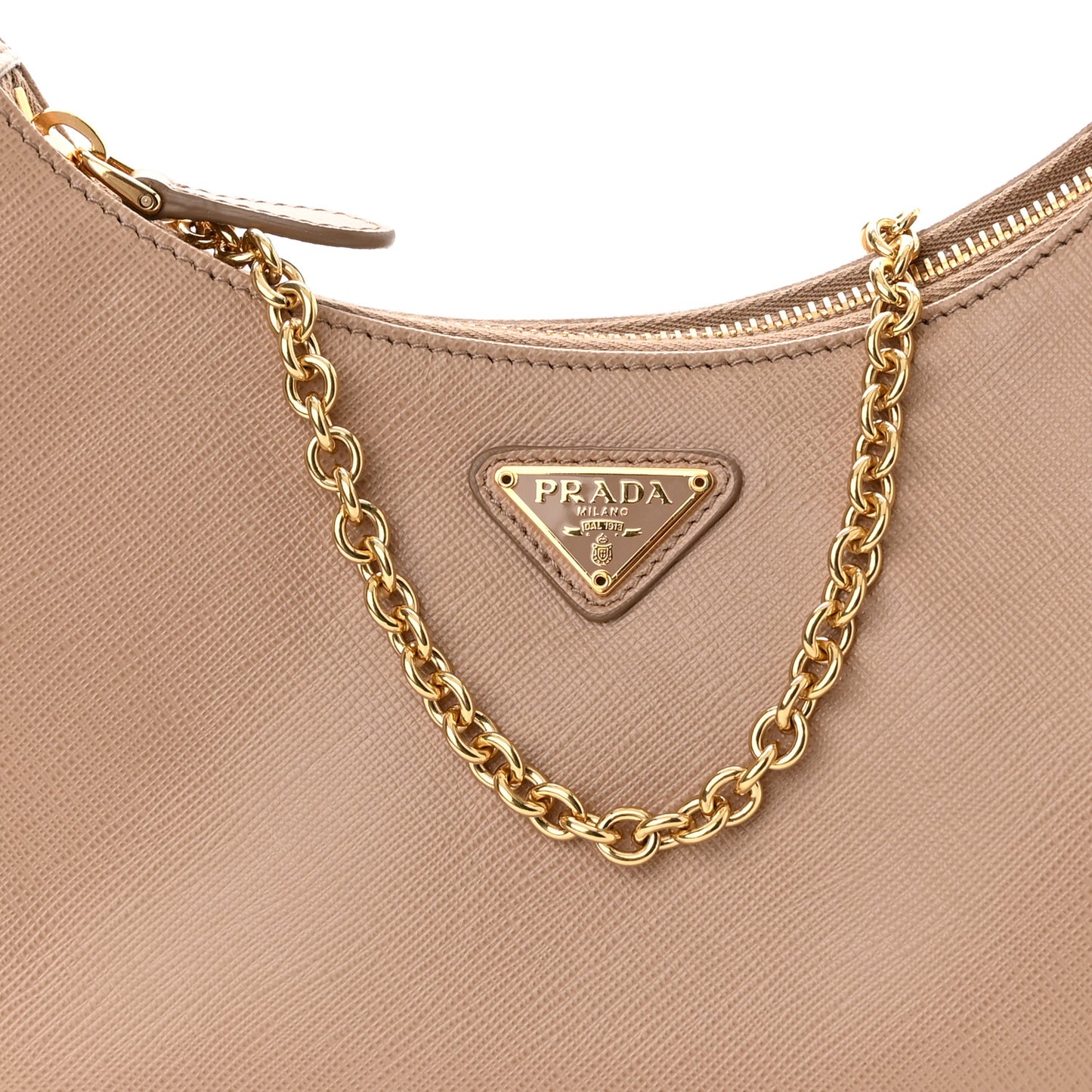Saffiano Re-Edition 2005 Shoulder Bag Cammeo Beige