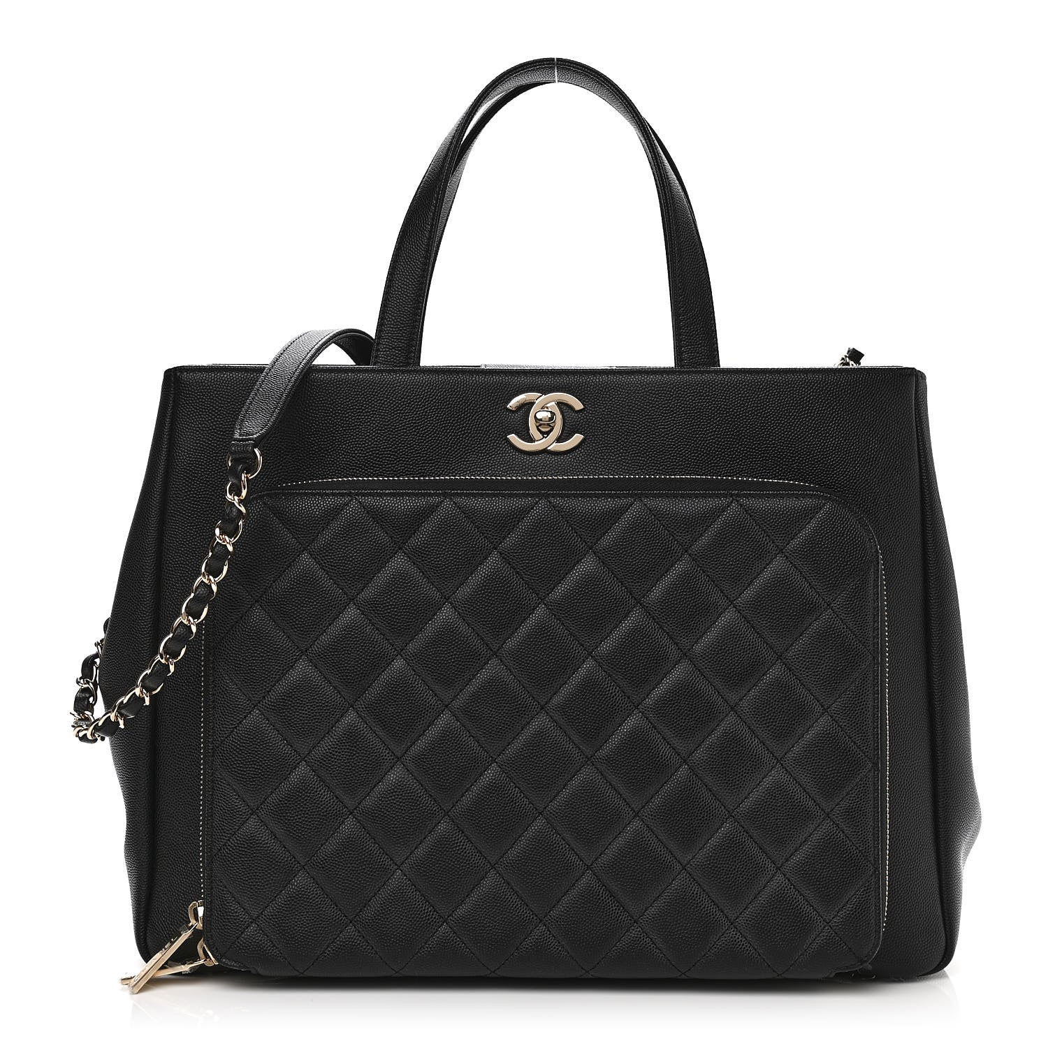 Chanel Caviar Quilted Large Business Affinity Shopping Bag Black 1 of 13