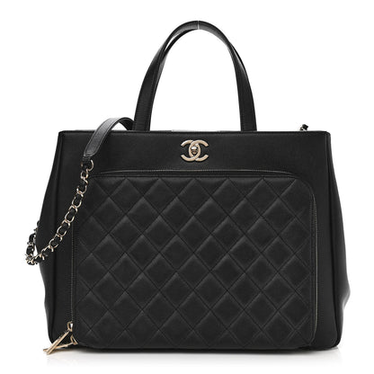 Chanel Caviar Quilted Large Business Affinity Shopping Bag Black 1 of 13