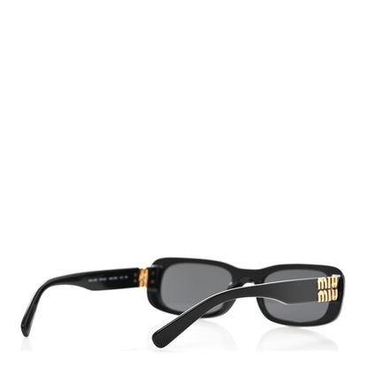 Miu Miu Acetate Rectangle Sunglasses SMU 08Z  Black 4 of 7