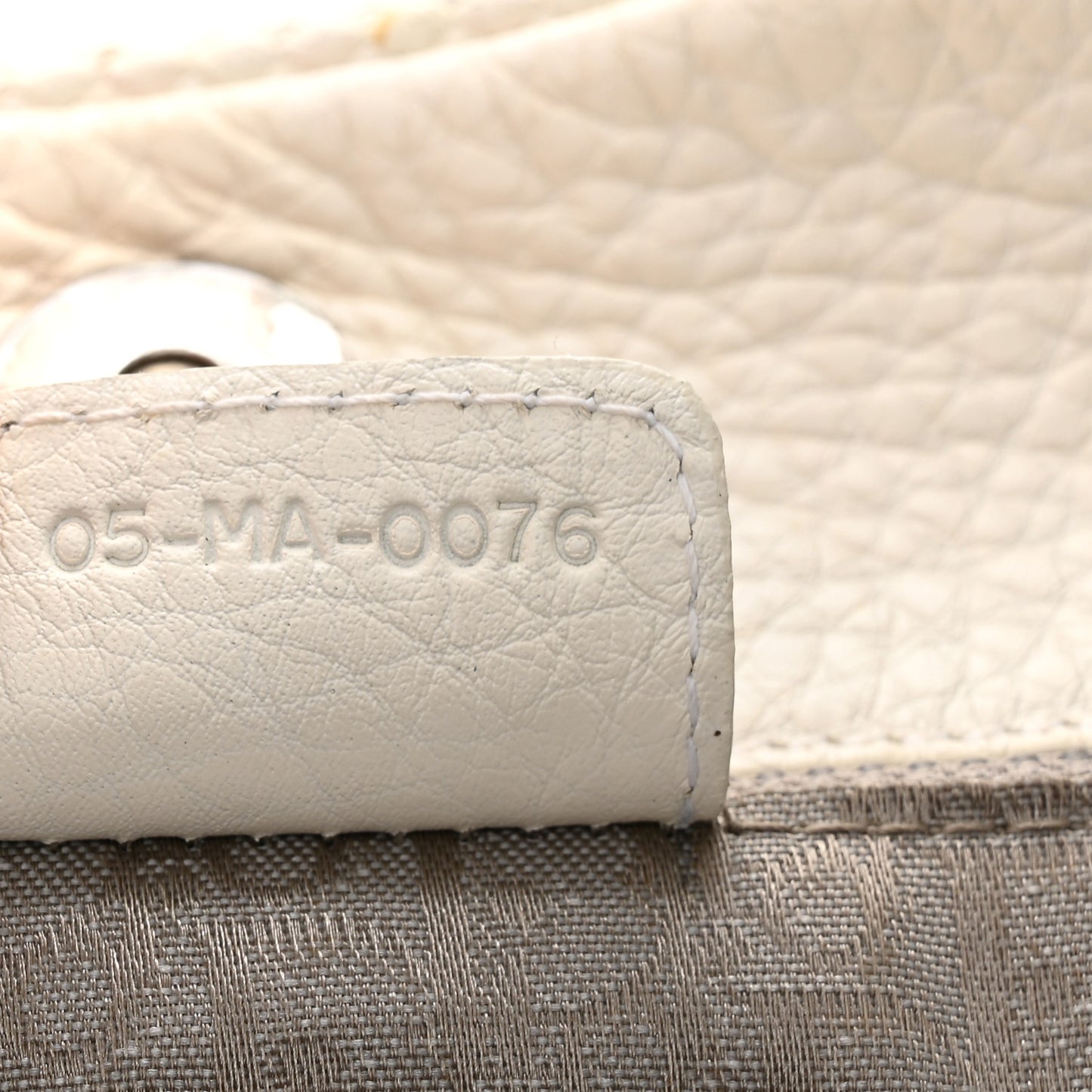 Calfskin Braided Gaucho Double Saddle Bag White