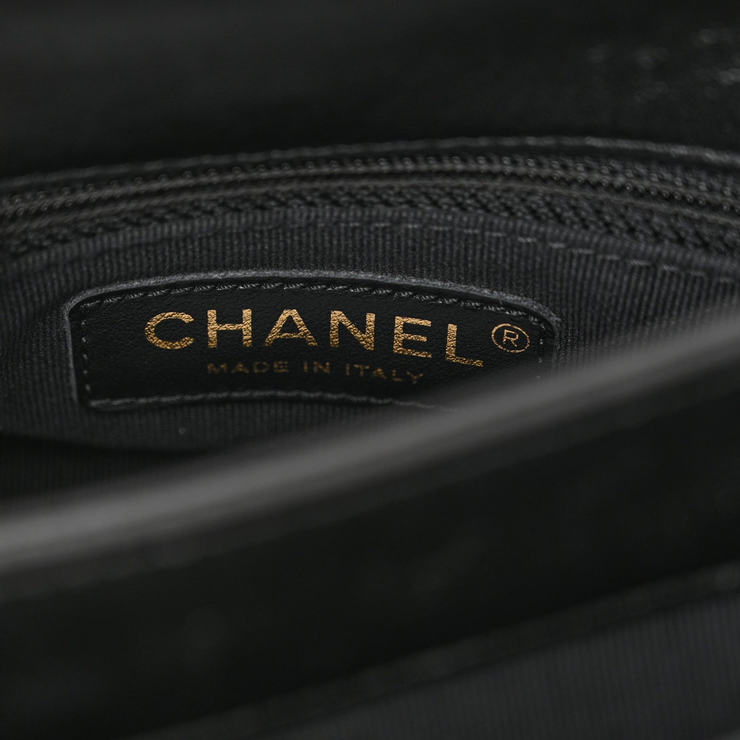 Lambskin Quilted Small Chain Top Handle Flap Black