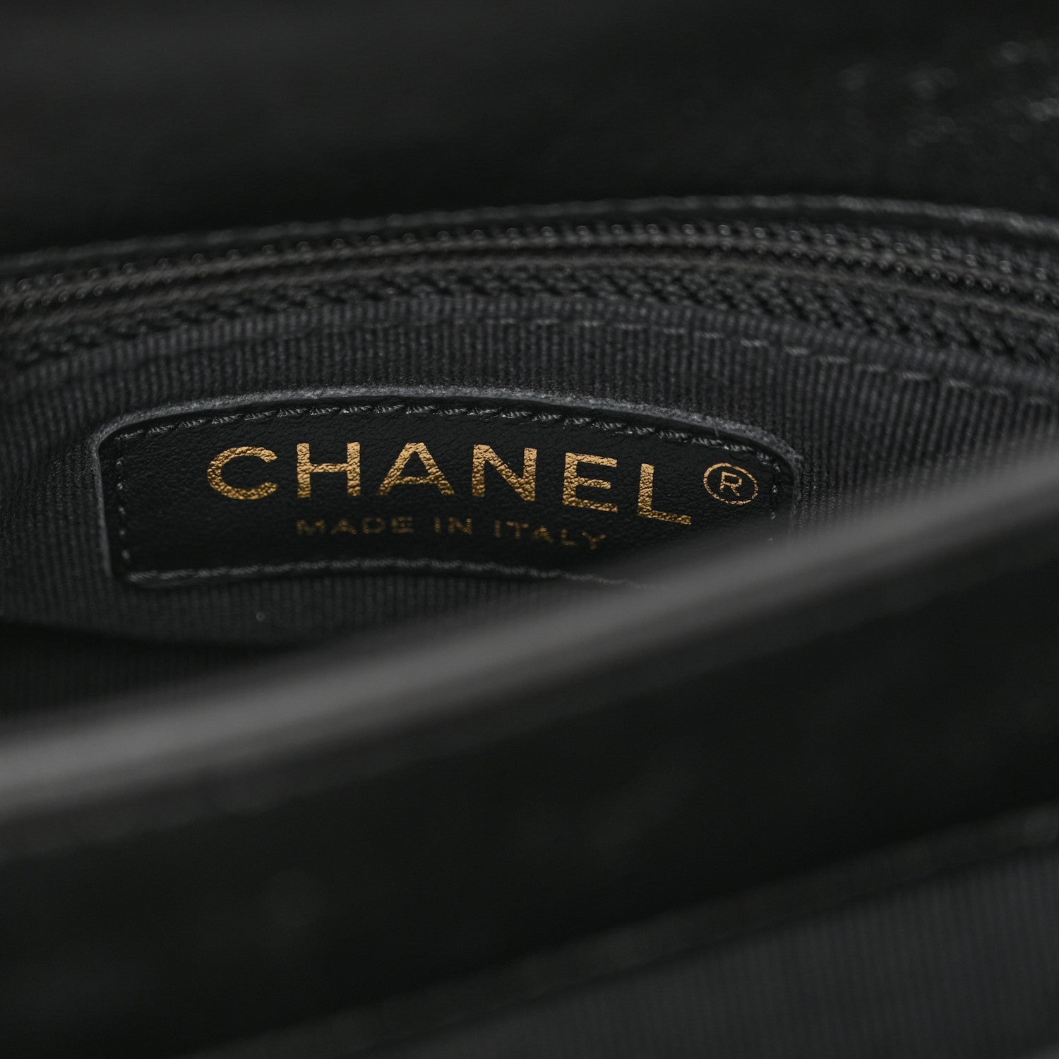 Chanel Lambskin Quilted Small Chain Top Handle Flap Black 7 of 13
