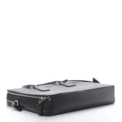 Prada Saffiano Cuir Briefcase Black 5 of 17