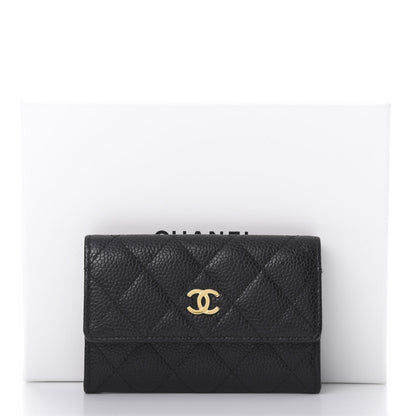 Chanel Caviar Quilted Flap Card Holder Black 9 of 9