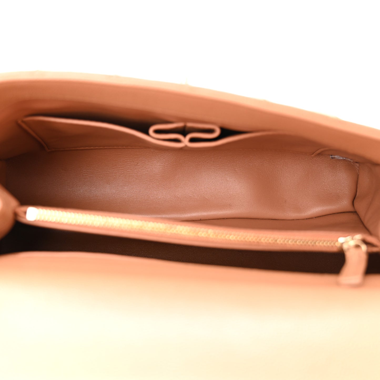 Caviar Quilted Lizard Embossed Small Coco Handle Flap Brown
