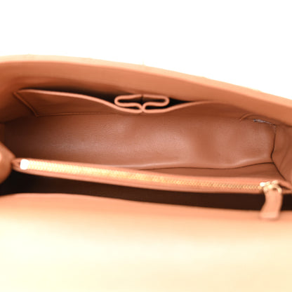 Chanel Caviar Quilted Lizard Embossed Small Coco Handle Flap Brown 5 of 10