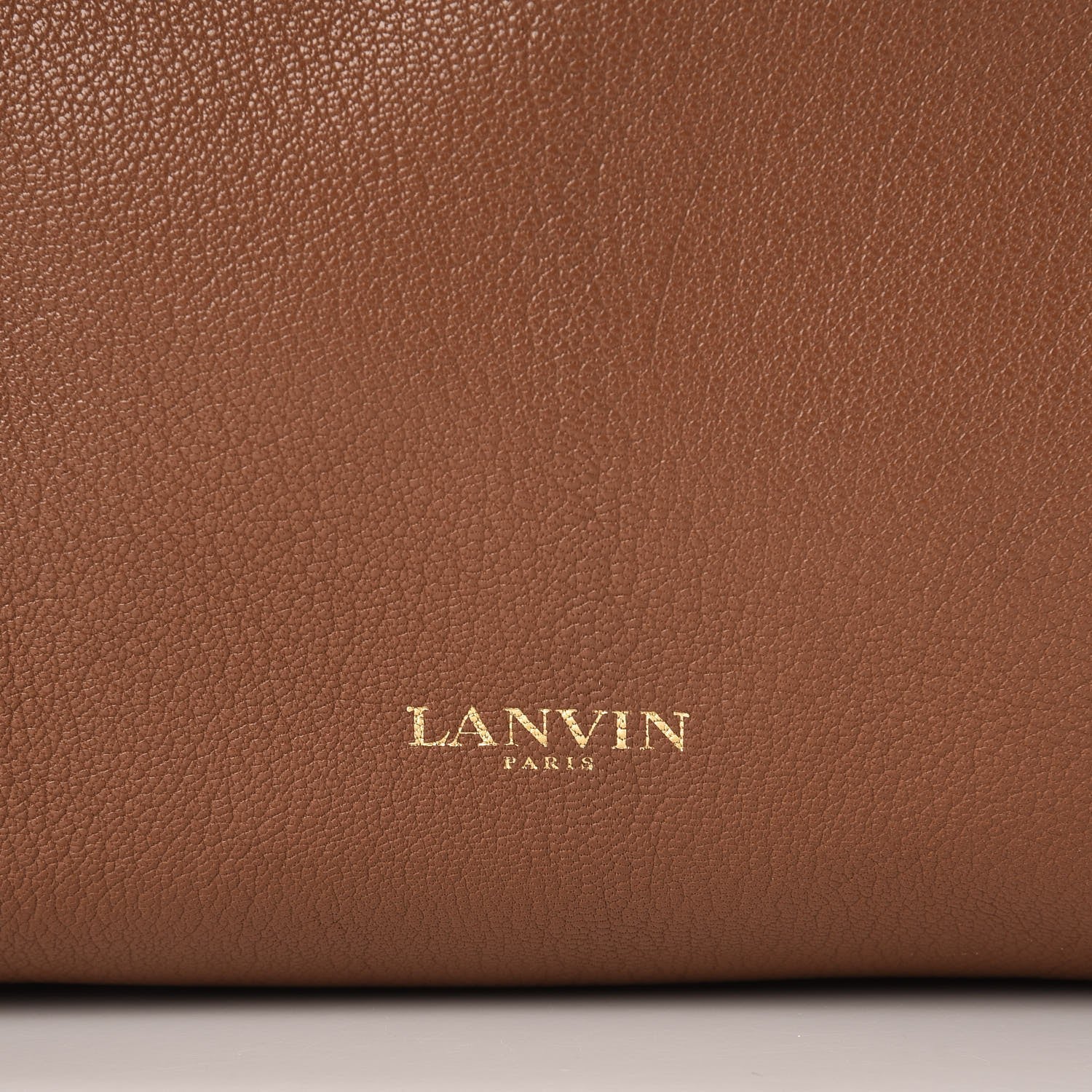 Lanvin Grained Calfskin Shopper Tote Brown 6 of 12
