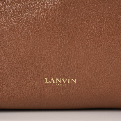 Lanvin Grained Calfskin Shopper Tote Brown 6 of 12