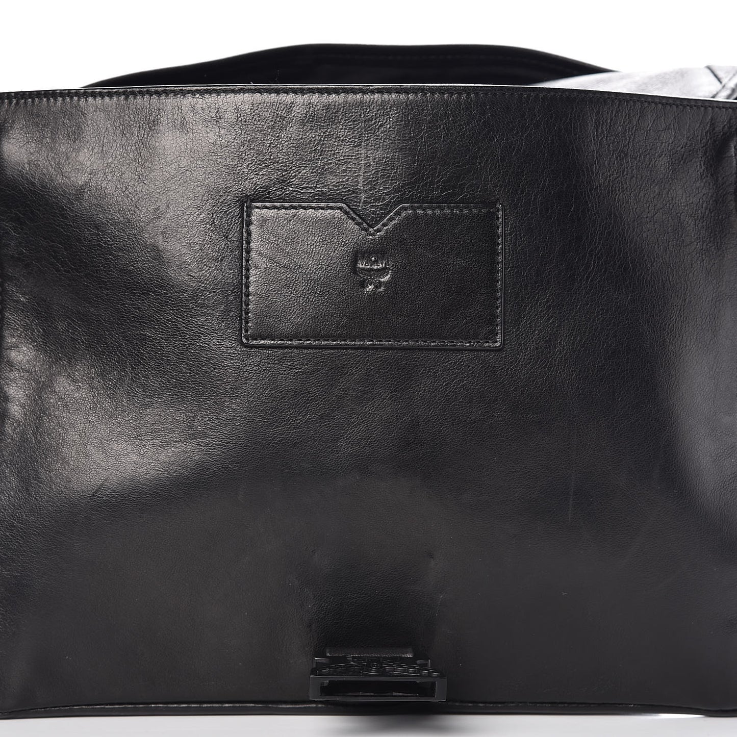 Lambskin Mens Medium Killian Messenger Bag Black
