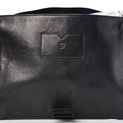 MCM Lambskin Mens Medium Killian Messenger Bag Black 12 of 14