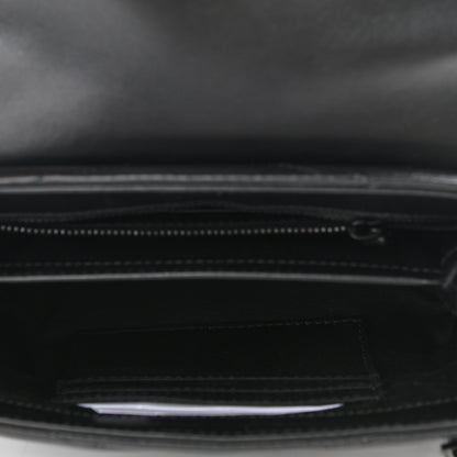 Saint Laurent Calfskin Y Quilted Monogram Toy Loulou Crossbody Bag Black 5 of 13