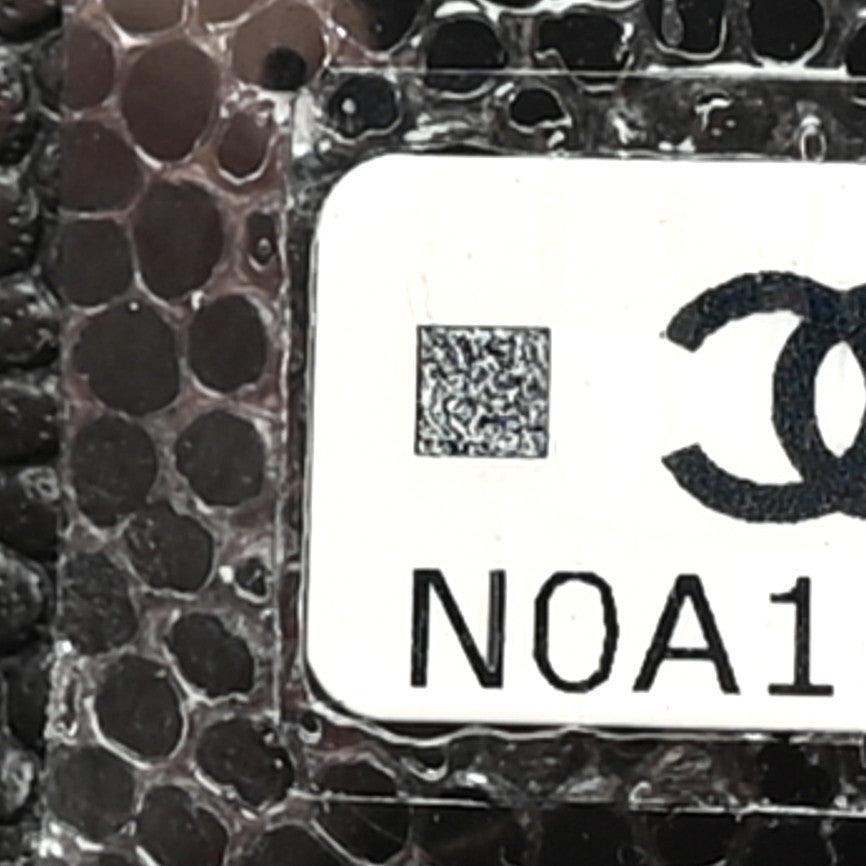 Caviar Quilted Small Cosmetic Case Black