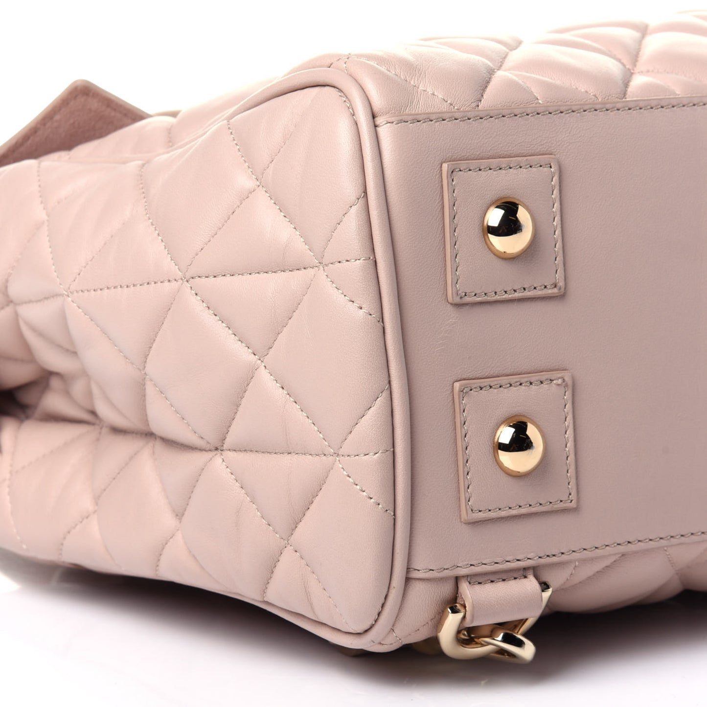 Nappa Quilted Cara Delevingne Convertible Bag Oatmeal