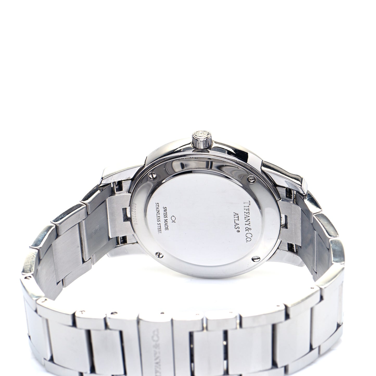 Stainless Steel 37mm Atlas 2-Hand Quartz Watch Blue Azure