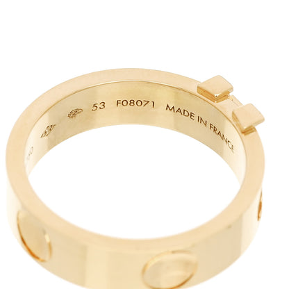 Louis Vuitton 18K Yellow Gold Empreinte LV Ring 53 6.5 5 of 6