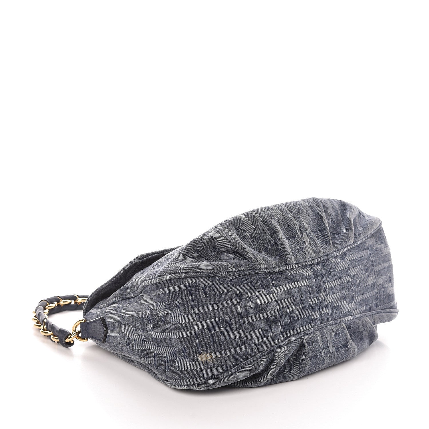 Fendi Denim Zucca Mia Shoulder Flap Blue 4 of 11