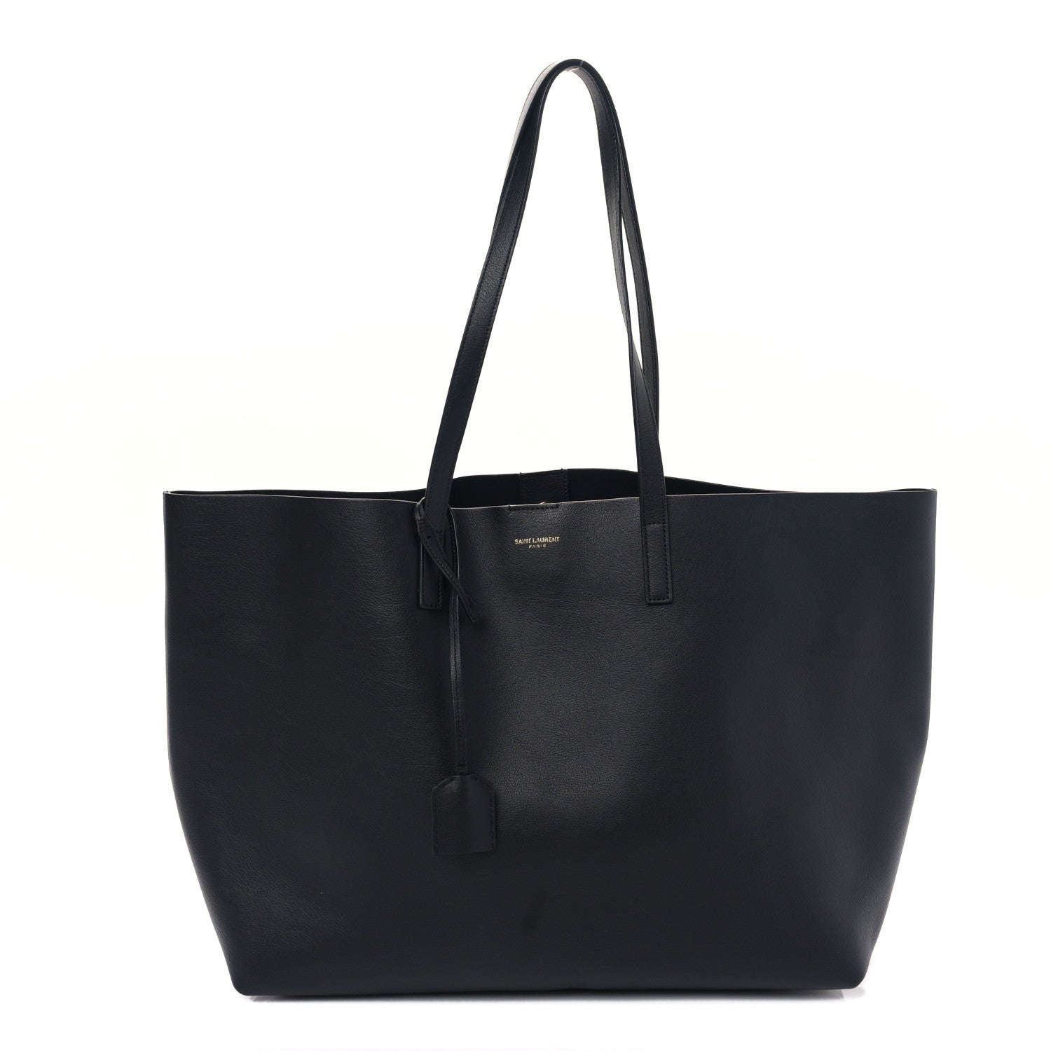 Saint Laurent Calfskin Large Shopping Tote Black 2 of 10