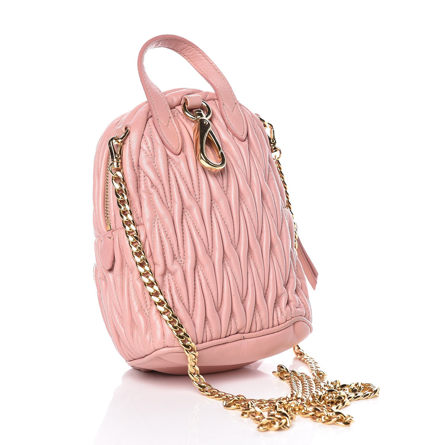 Miu Miu Nappa Matelasse Mini Backpack Orchidea 3 of 14