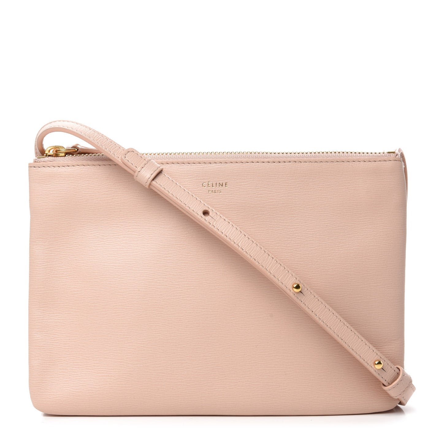 Liege Calfskin Small Trio Crossbody Bag Blush